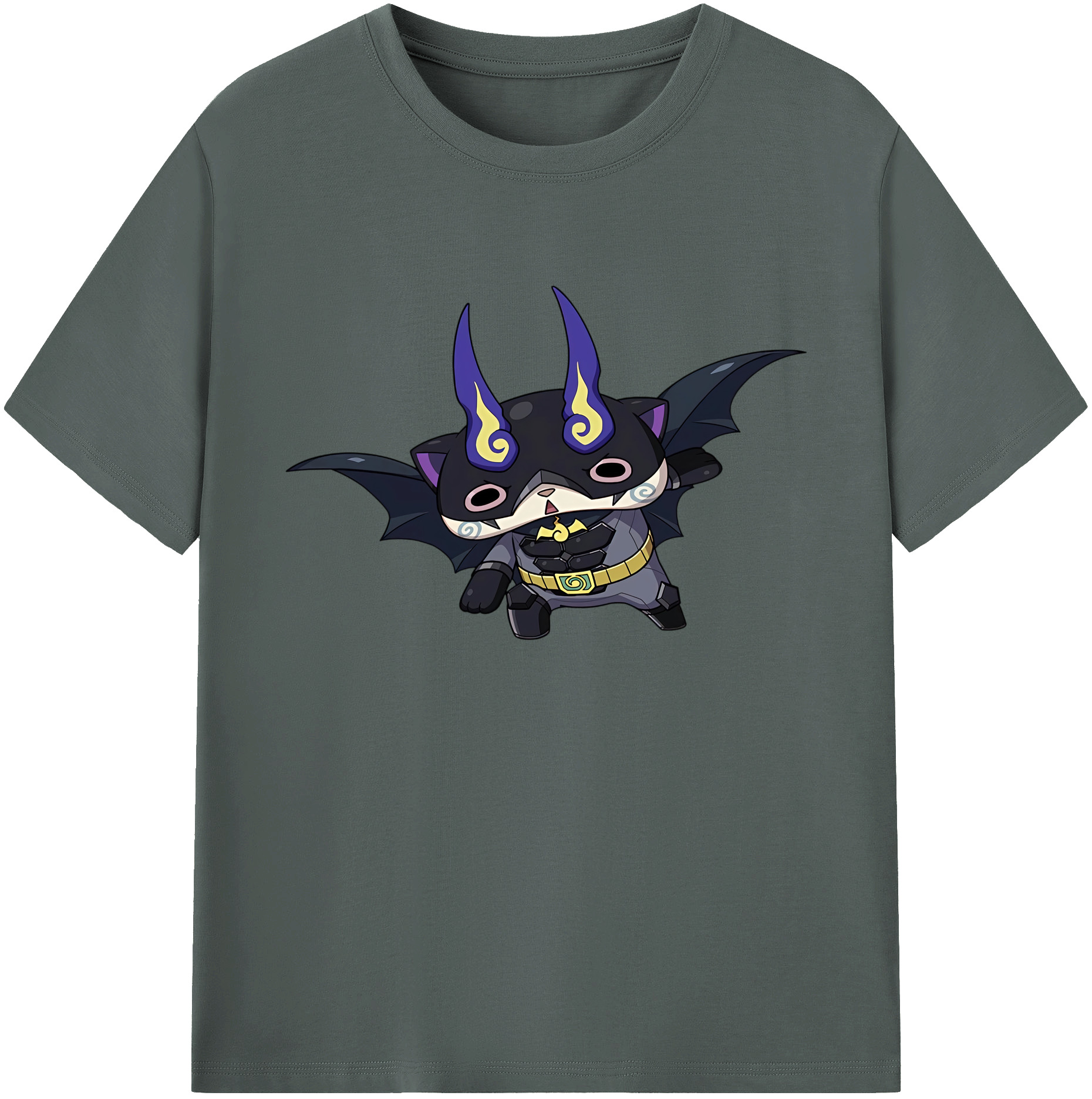 （画像用） 妖怪ウォッチ Yo-kai Watch 綿100％ メンズ半袖Tシャツ｜肌触りやわらか＆通気性